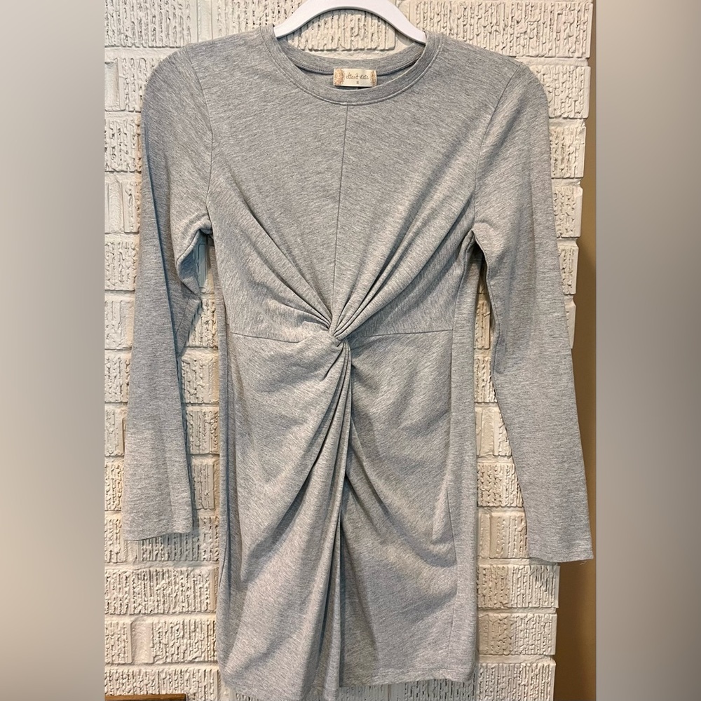 Altar’d State long sleeve stretchy -comfy -cute-mini dress